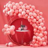 50pcs Wedding macaron monochrome Balloon Chain set-Red Living and Home 