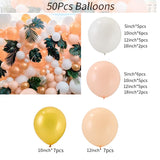 50pcs Wedding Birthday Background Wall Scene Decoration Balloon Combination Set 4 Living and Home 