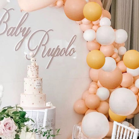 50pcs Wedding Birthday Background Wall Scene Decoration Balloon Combination Set 4 Living and Home 