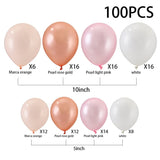 100pcs Wedding Birthday Background Wall Scene Decoration Balloon Combination Set 1 Living and Home 
