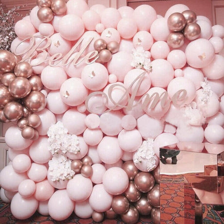 50pcs Wedding Birthday Background Wall Scene Decoration Balloon Combination Set 5 Living and Home 