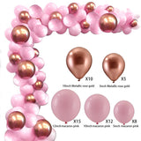 50pcs Wedding Birthday Background Wall Scene Decoration Balloon Combination Set 5 Living and Home 