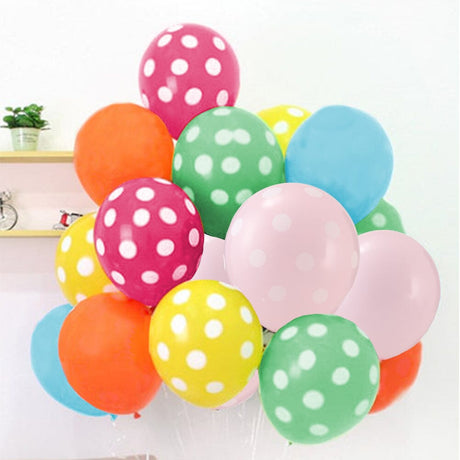 60pcs Wedding and Birthday Decoration Polka Dot Balloon Set 1 Living and Home 