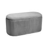 Modern Pleated Storage Ottoman