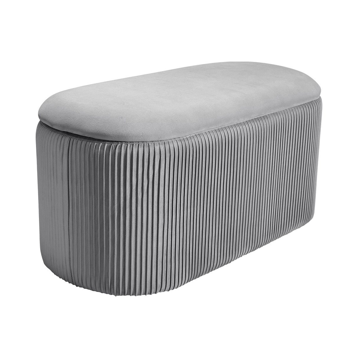 Modern Pleated Storage Ottoman