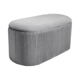 Modern Pleated Storage Ottoman