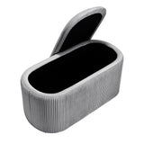 Modern Pleated Storage Ottoman