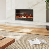 33/46/58inch WiFi Electric Fireplace with LED Display & Realistic Flame Effect