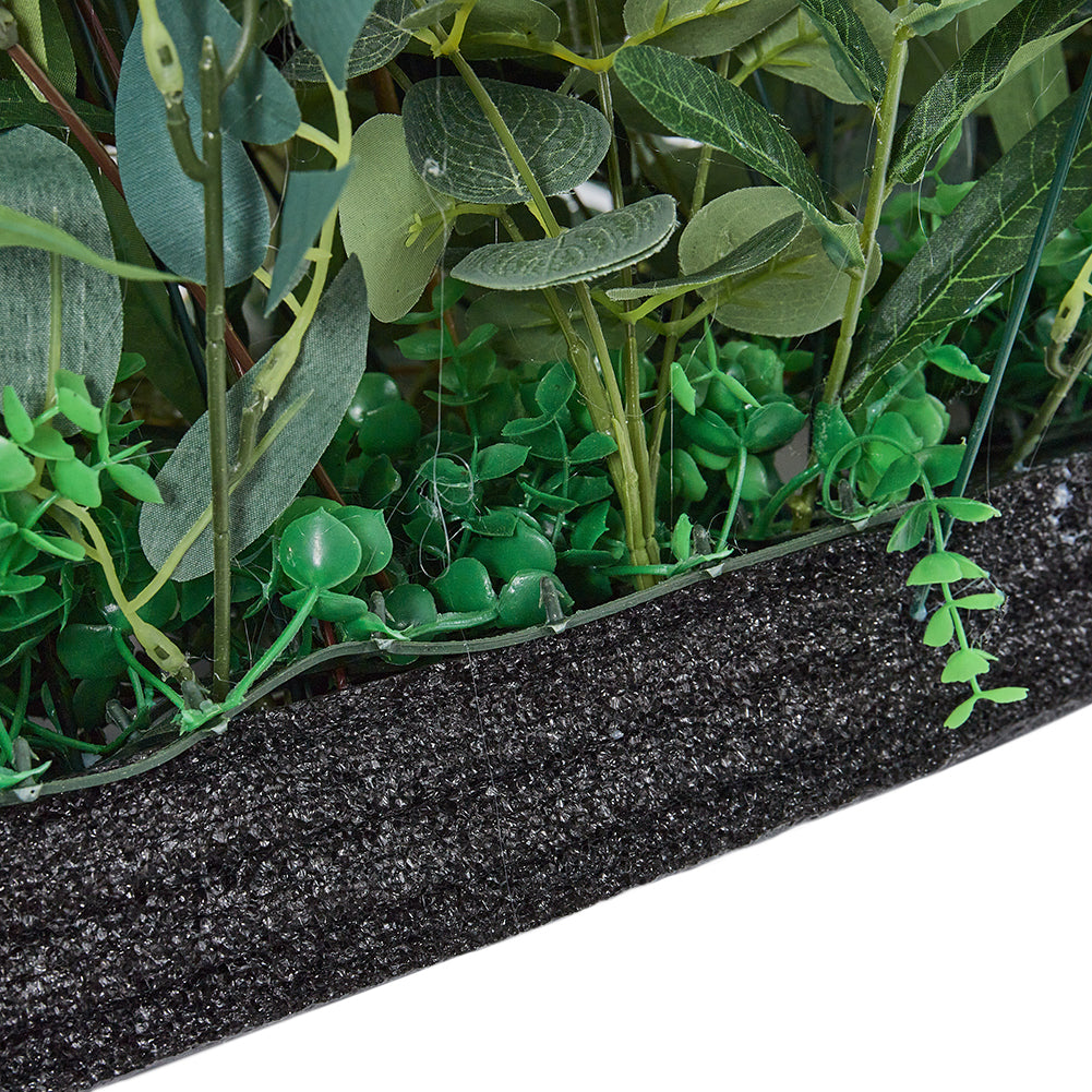 Artificial Decorative Border - White Flowers with Green Leaves Ideal for Wedding Mantelpiece and Interior Decor