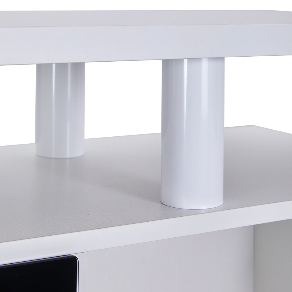 70 Inch LED TV Stand with Fireplace Electric
