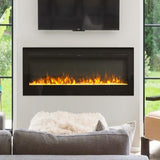 40-80 Inch Remote-Controlled LED Wall Mounted Electric Fireplace