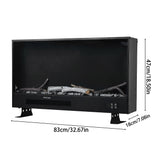33/46/58inch WiFi Electric Fireplace with LED Display & Realistic Flame Effect