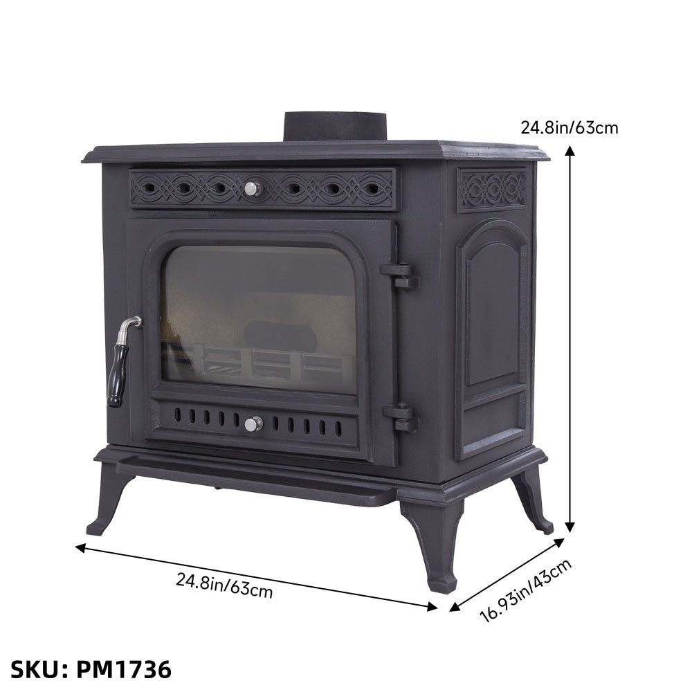 Victorian Cast Iron Fireplace Insert | DEFRA Approved & 79% Efficient