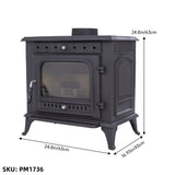 Victorian Cast Iron Fireplace Insert | DEFRA Approved & 79% Efficient
