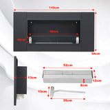 43 Inch Bio-Ethanol Wall Mount  Fireplace