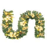 Christmas Decorative Garland - 2.7m Mixed Pine Needle Rattan