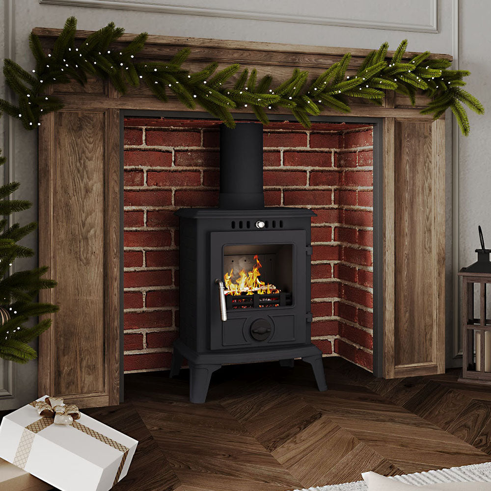 Cast Iron Fireplace DEFRA Approved & High Efficiency Wood Burner