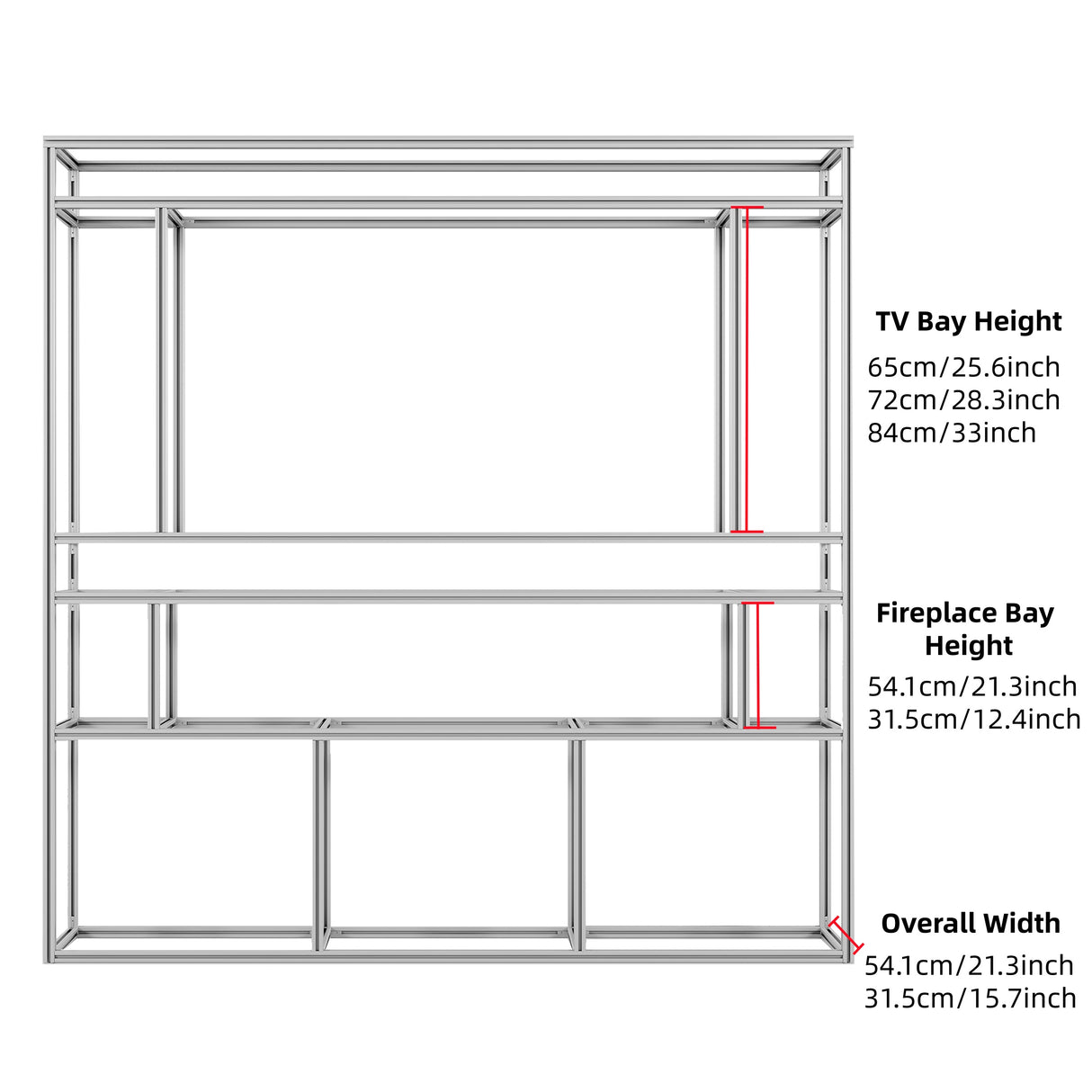 Easy-to-Install Aluminum Profile Media Wall Frame