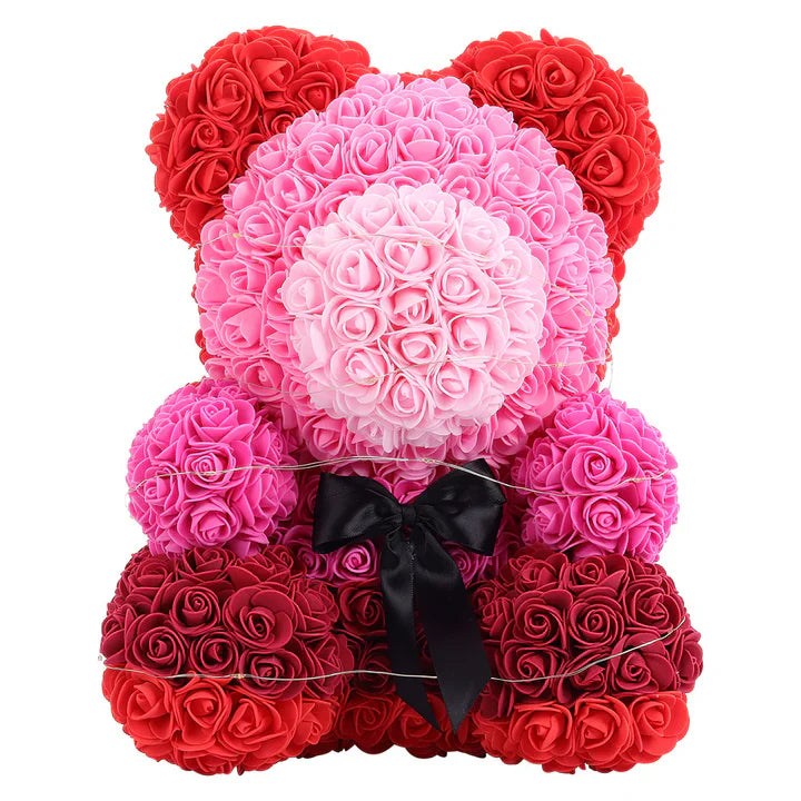 Artificial Rose Foam Teddy Bear with Gift Box for Valentine’s Day Birthday Wedding (100% off)