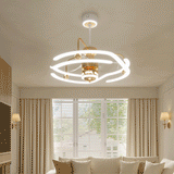Modern Ceiling Fan with Light and Remote Control - Quiet & Adjustable
