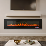 Deluxe Modern Electric Fireplace Insert with 9 Flame Colours