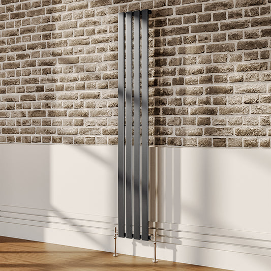 6ft Vertical Single Panel Radiator Anthracite Space Heater