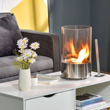 Round Ventless Bio-Ethanol Tabletop Fireplace