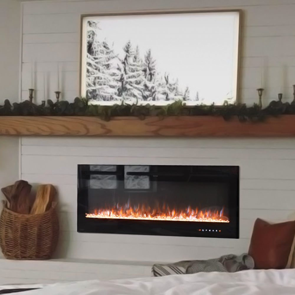 70-100 Inch Electric Fireplace Insert for Large Space