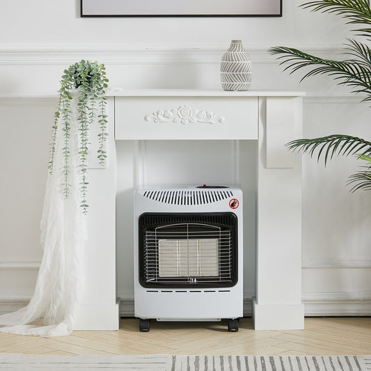 Portable Indoor White Ceramic Gas Heater for Garage