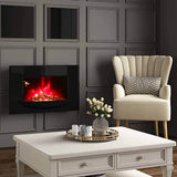 35 Inch Wall Mounted Electric Fireplace with 7 Colours