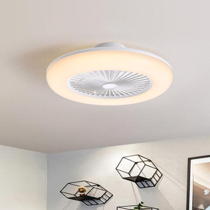 Round Acrylic LED Ceiling Light Fan with Remote Control