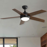 4/ 5 Blades Vintage Bronze Ceiling Fan with LED Light