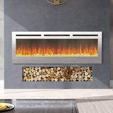 2000w Media Wall Fireplace with Realistic LED Flames