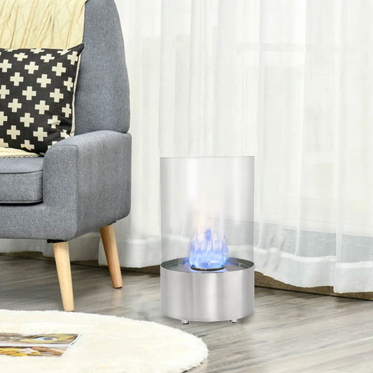 Round Ventless Bio-Ethanol Tabletop Fireplace