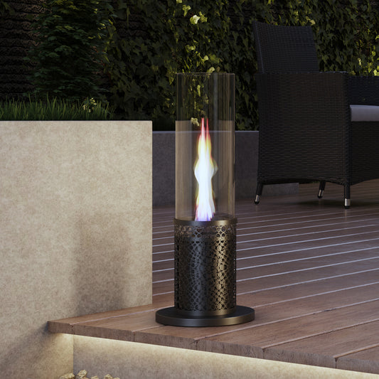 Cylinder-Shaped Fireplace Fuel Fire Pit