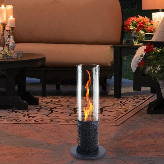 Cylinder-Shaped Fireplace Fuel Fire Pit