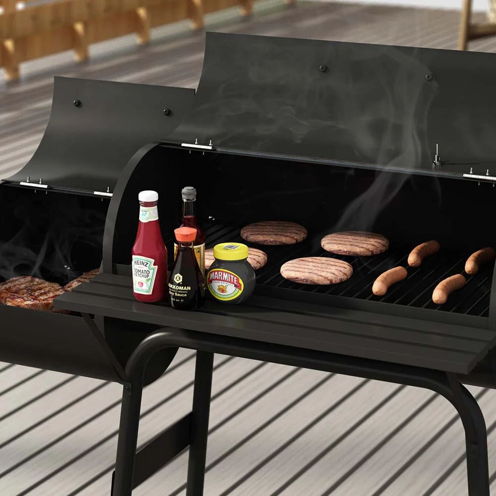 Homebase Charcoal BBQ Grill with Smoker Smallbee UK