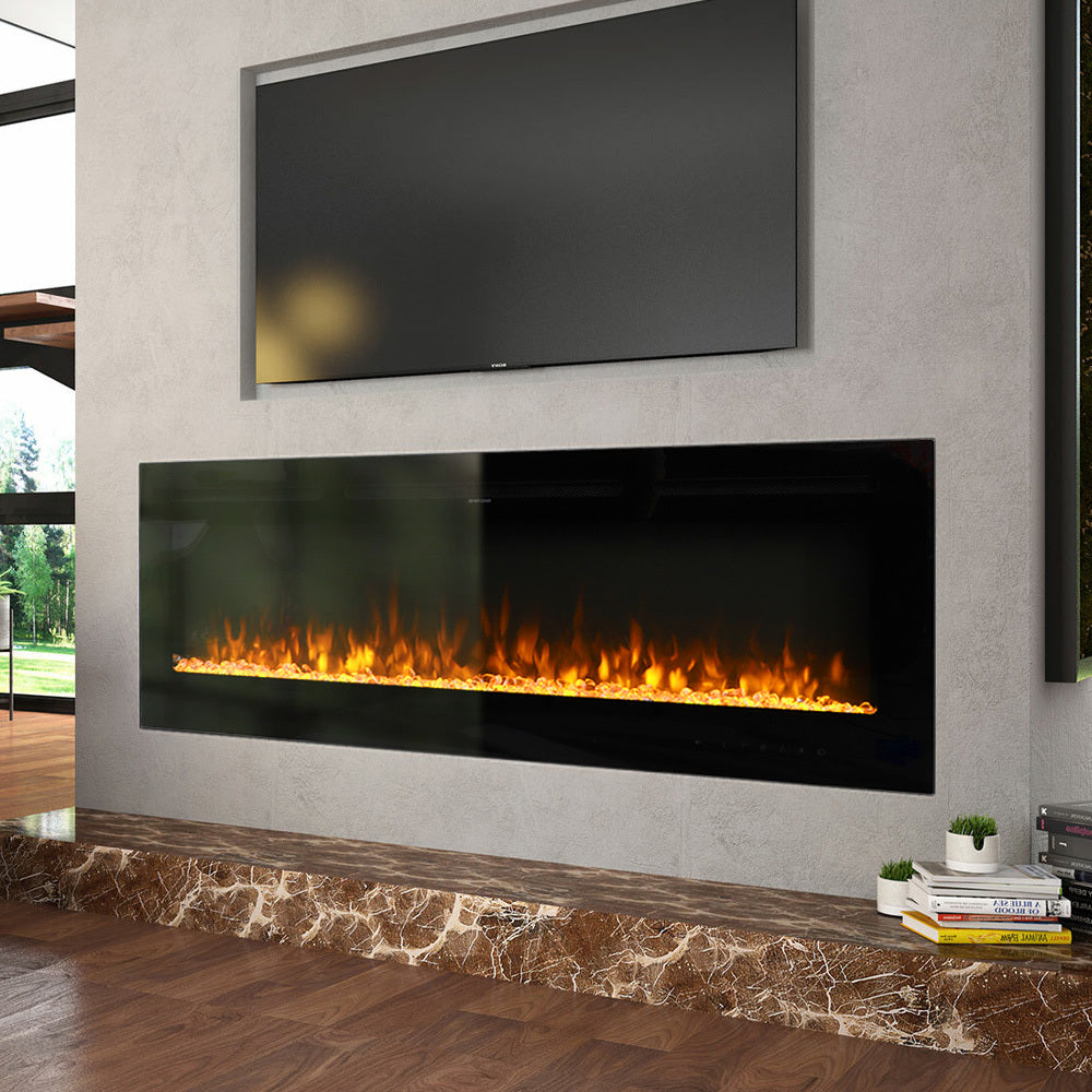 70-100 Inch Electric Fireplace Insert for Large Space – Smallbee UK