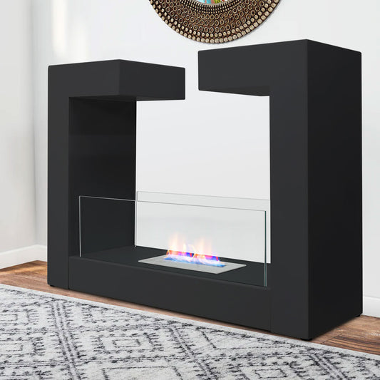 30 Inch Bio-Ethanol Freestanding Fireplace