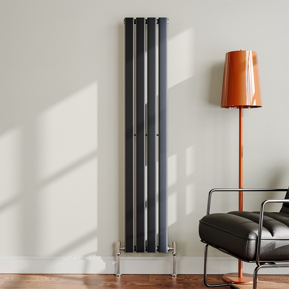 Vertical Single Panel Heater 1064W Anthracite Radiator