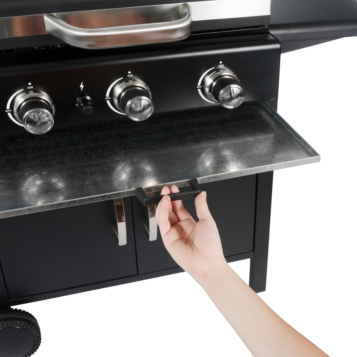 3/4-Burner Outdoor BBQ Propane Gas Grill with Wheels