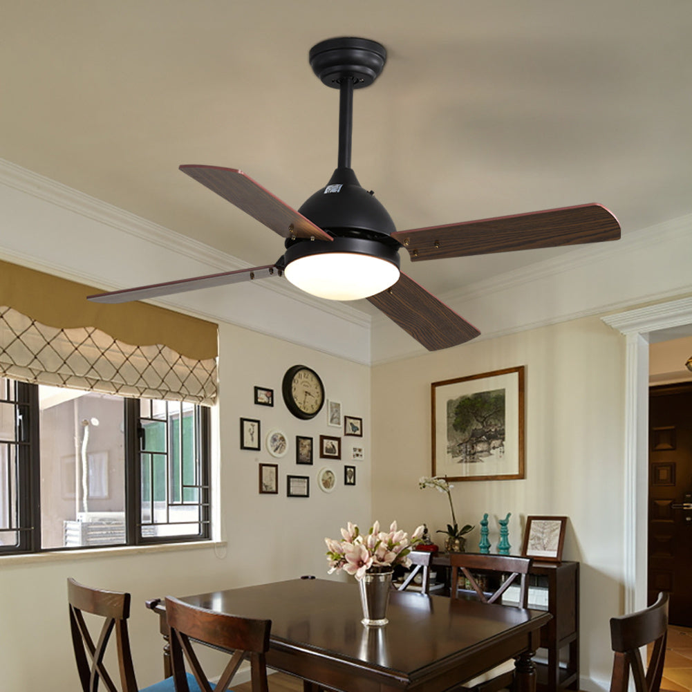 4/ 5 Blades Vintage Bronze Ceiling Fan with LED Light