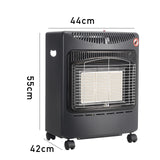 Compact and Portable Indoor Black Ceramic Gas Heater