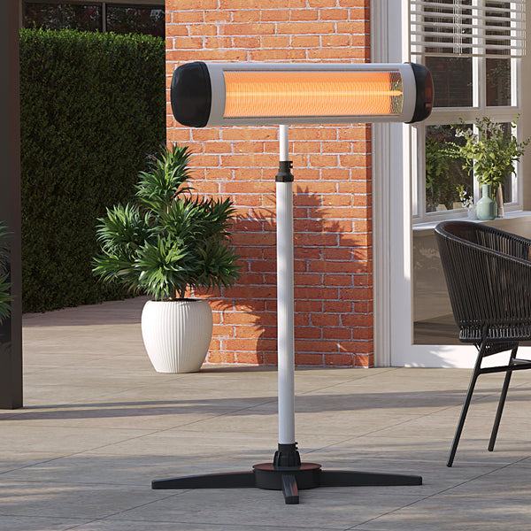 3KW Electric Outdoor Heater Freestanding with Remote Control – Smallbee UK
