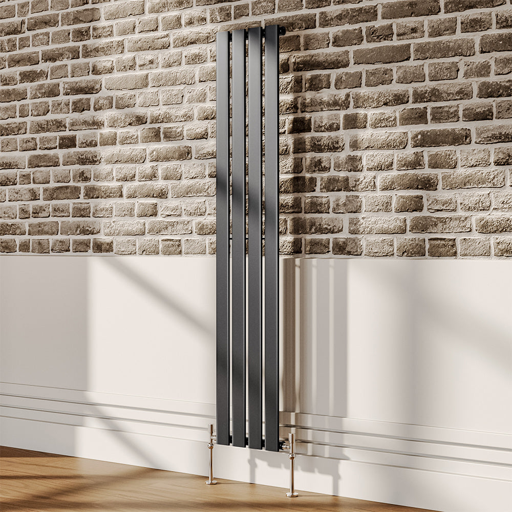 Vertical Single Panel Heater 1064W Anthracite Radiator