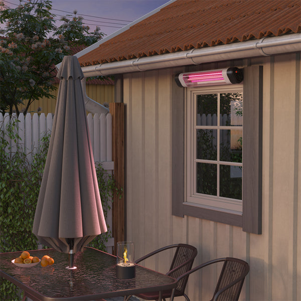 2kW Adjustable Garden Outdoor Warmer Wall Mounted Patio Heater Pink Li –  Smallbee UK