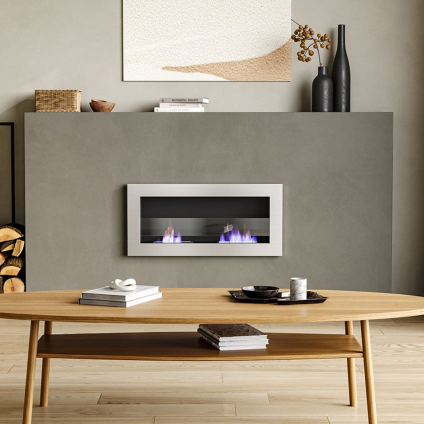 Eco-Friendly Bioethanol Fireplace Wall-Mounted