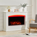 Sophisticated Mantel Electric Fireplace Suite with 7-Colour LED Backlight