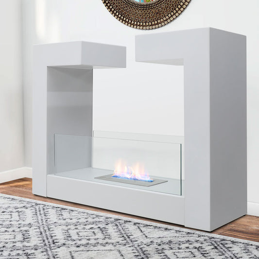 30 Inch Bio-Ethanol Freestanding Fireplace