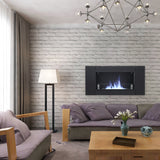 43 Inch Surface Wall Mount Bio-Ethanol Fireplace